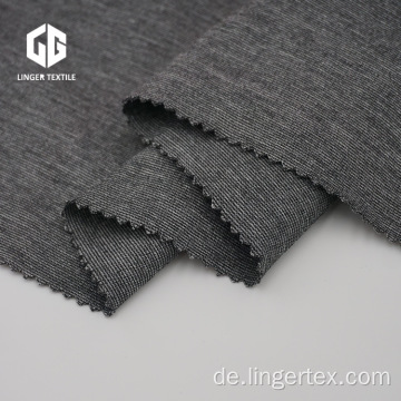 Heather Grey Polyester Rayon Spandex Roma Stoff